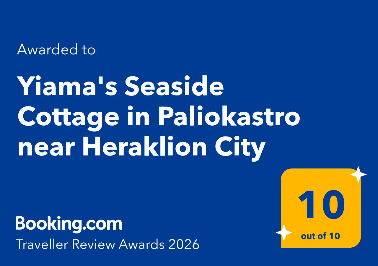 Booking.com Traveller Review Awards 2026 awarded to Yiamas Seaside Cottage