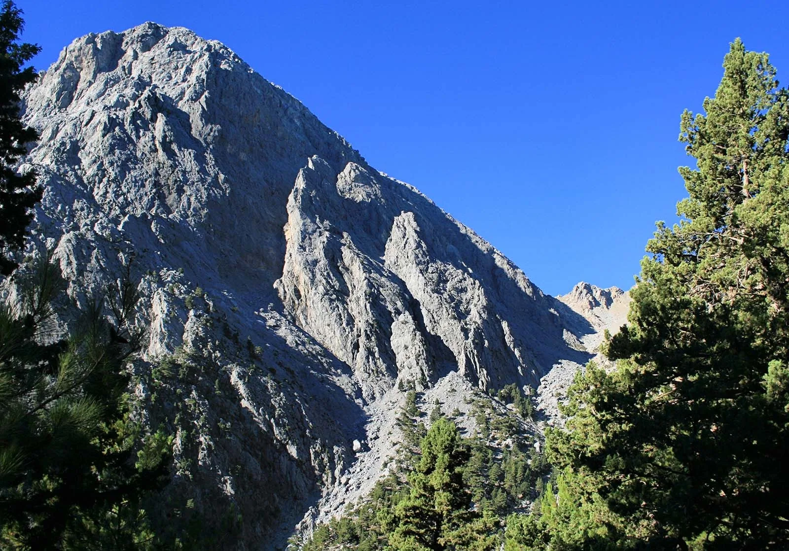 Samaria Gorge hiking landscape in Chania Crete Samaria Gorge hiking landscape in Chania Crete